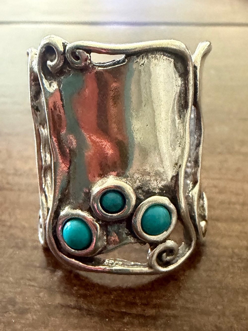 Grace & Heart G&H RUIDOSO Ring SIZE 5 .925 SS Turquoise